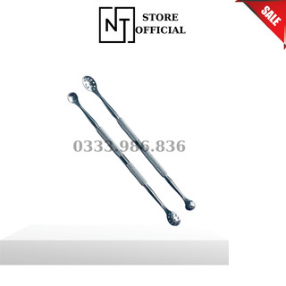 Thìa nặn mụn, thìa múc mụn, lấy nhân mụn - chất liệu thép cao cấp