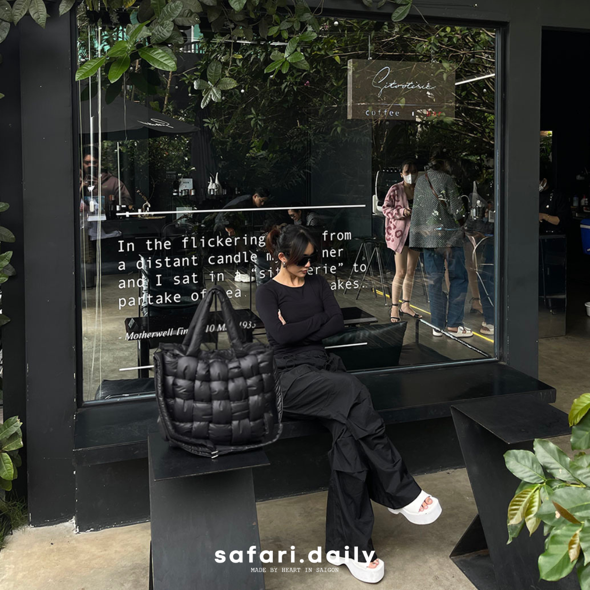 Túi đeo chéo Nam nữ unisex chần bông gòn túi phao thời trang siêu nhẹ chống nước SAFARI Bag