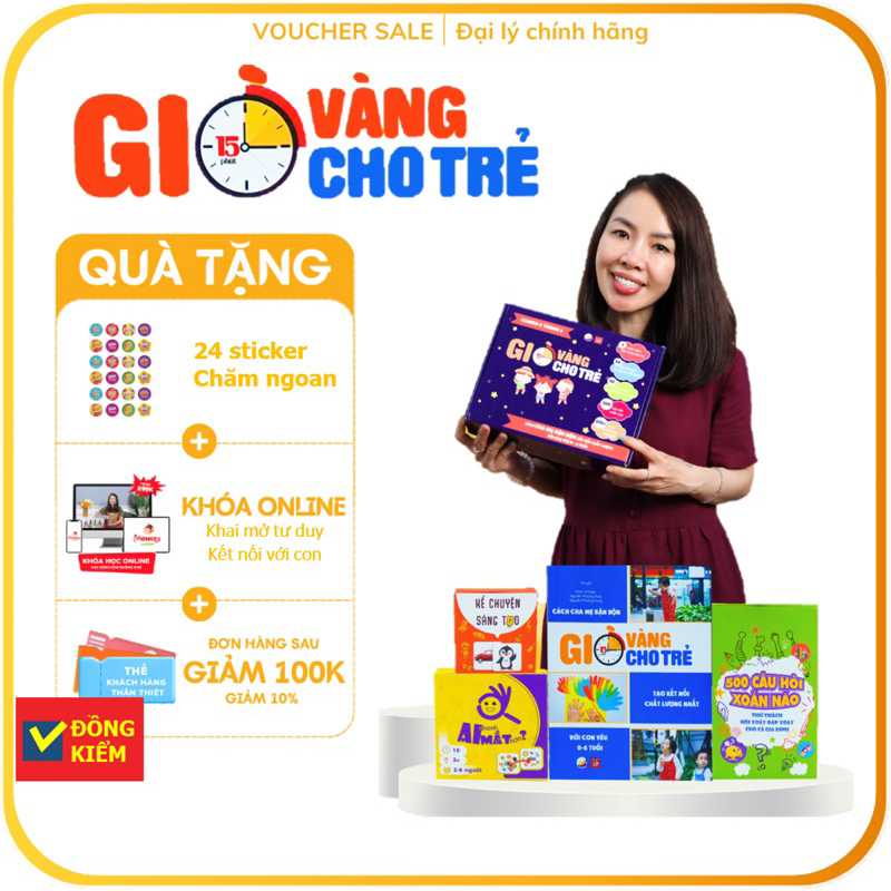 Giờ vàng cho trẻ (từ 0-6 tuổi) - cách cha mẹ bận rộn kết nối với con yêu - của cô Phan Hồ Điệp - đậu ngọt
