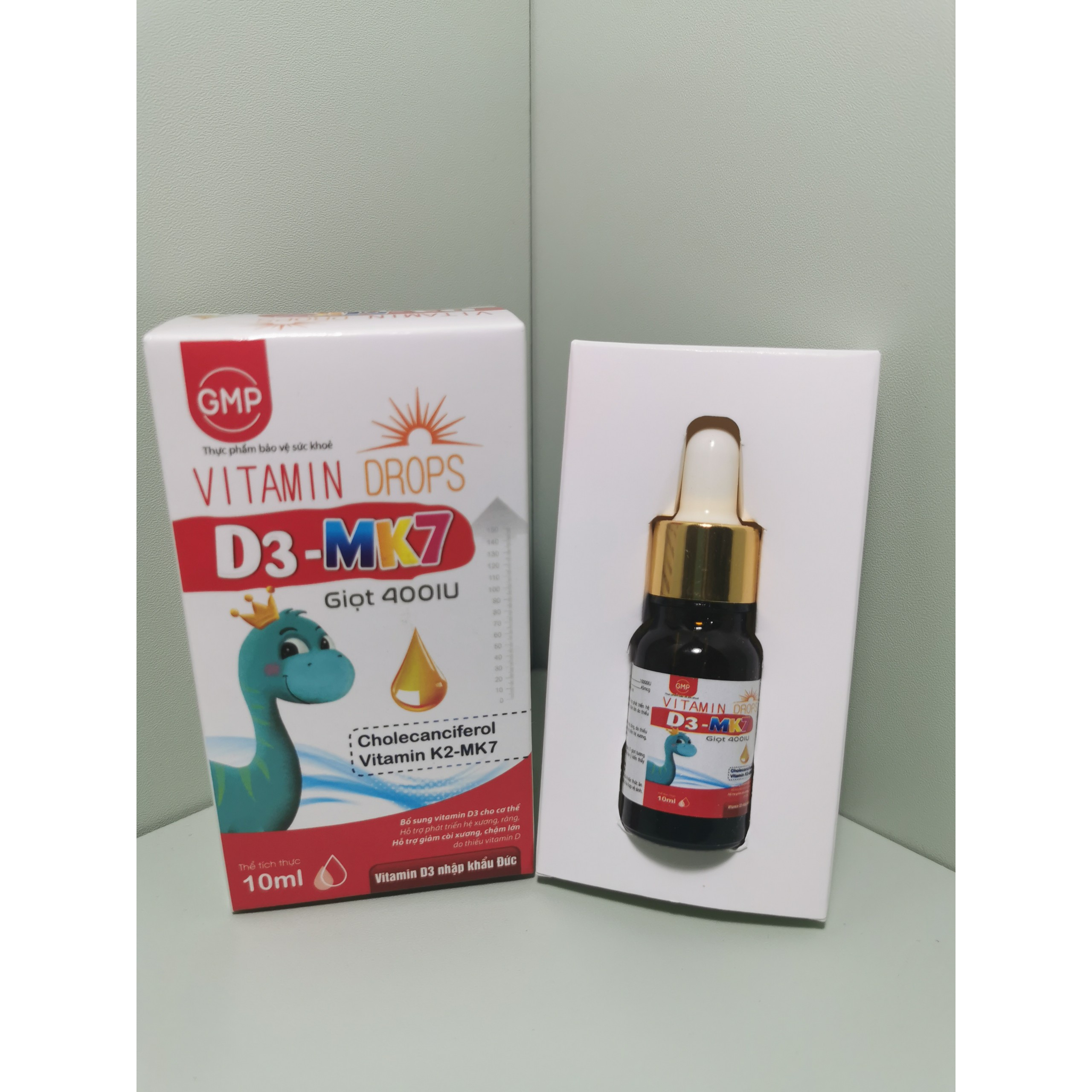 Vitamin D3 K2-Mk7 Drops, vitamin nhập khẩu Đức giúp hấp thụ canxi hiệu quả, hỗ trợ phát triển hệ xương răng 10ml