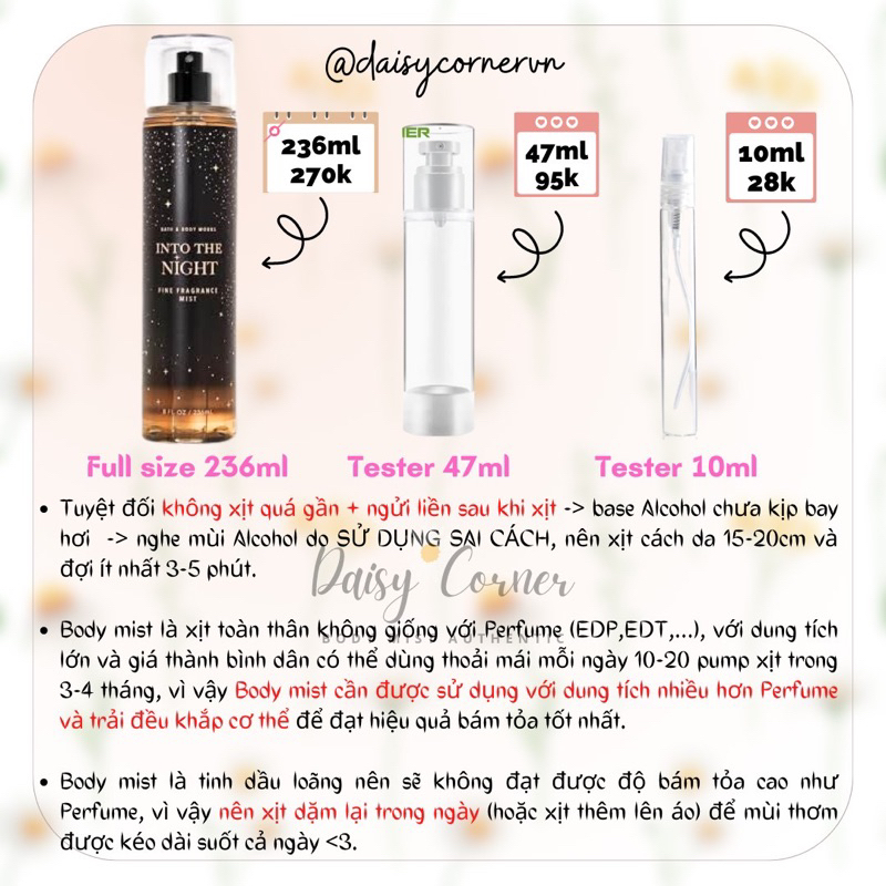 Xịt thơm toàn thân body mist Bath and Body Works BBW - Fresh Jungle Rain - Watermelon Mojito - Mango Lagoon