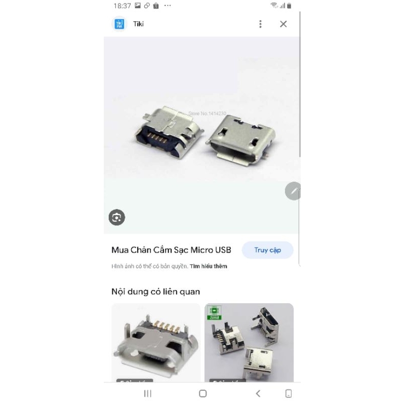 chân sạc micro usb