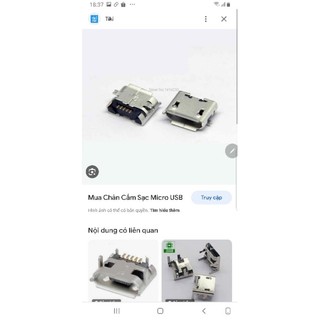 Chân sạc micro usb