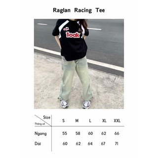 RAGLAN RACING TEE - ÁO THUN BOXY RAGLAN 1-OAK