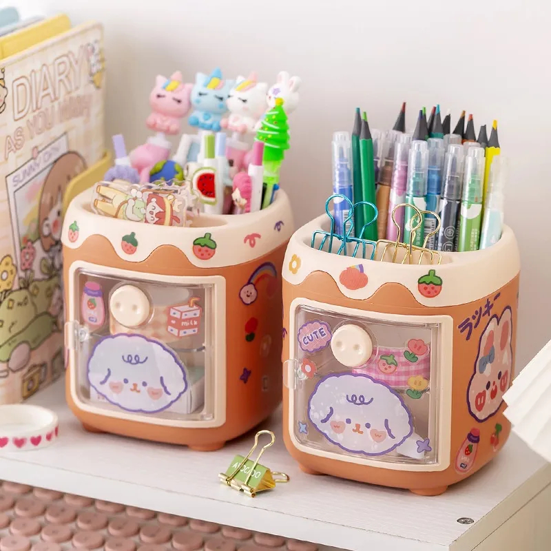 Hộp đựng bút để bàn có ngăn chia