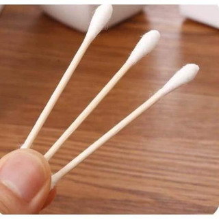 Combo 10 Bịch tăm bông 1000 que thân gỗ. Minshop899.