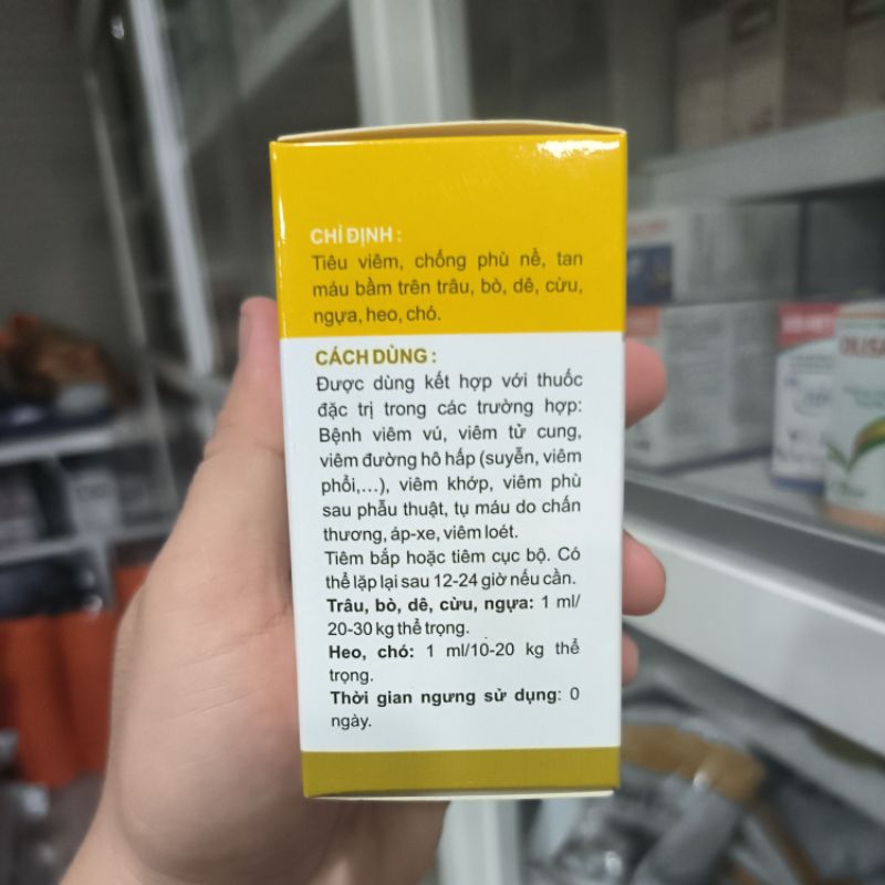 Chymosin Fort VMD 100ml phù nề, tan máu bầm chăm sóc vật nuôi Vitamin & chất bổ sung dinh dưỡng