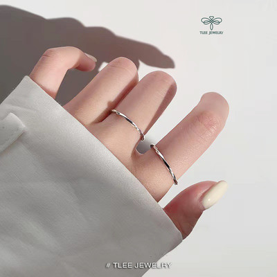 Nhẫn bạc TLEE mẫu xoắn mềm cá tính TLEE JEWELRY A0355