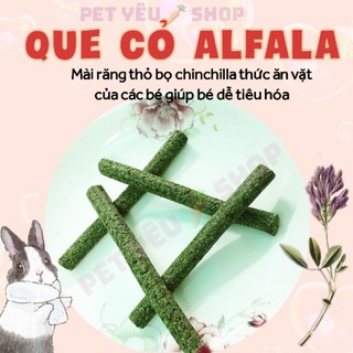 Que cỏ alfala 🐻FREESHIP🐻 thức ăn vặt thỏ bọ chinchilla chuột lang
