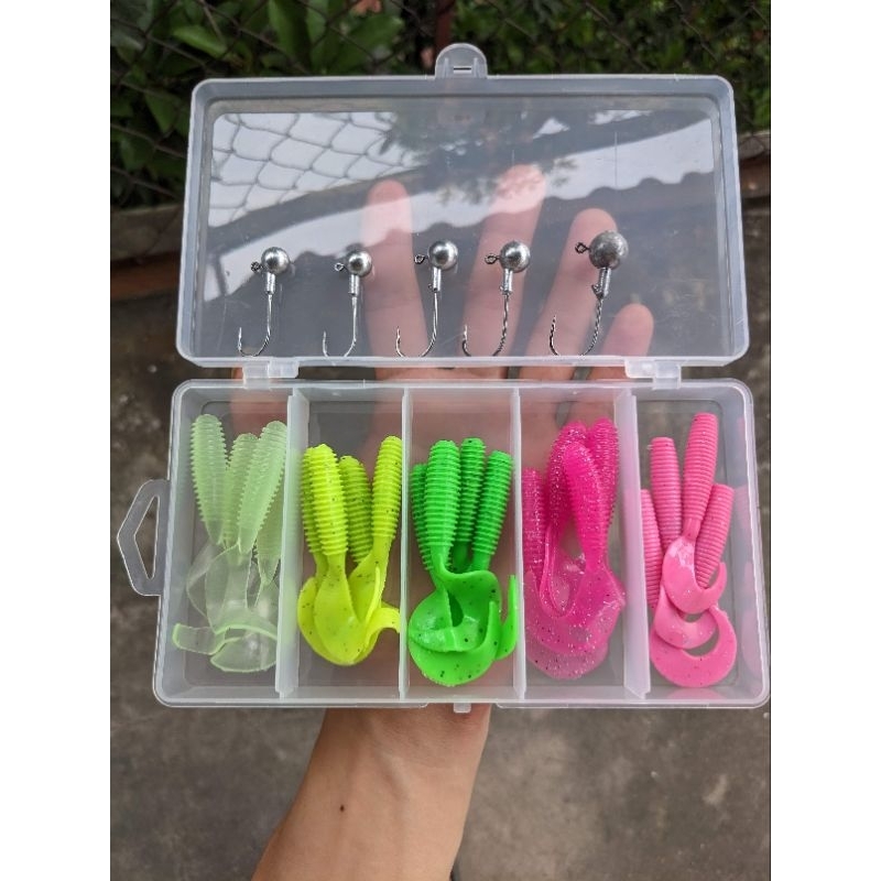 Bộ mồi mềm jig kèm lưỡi