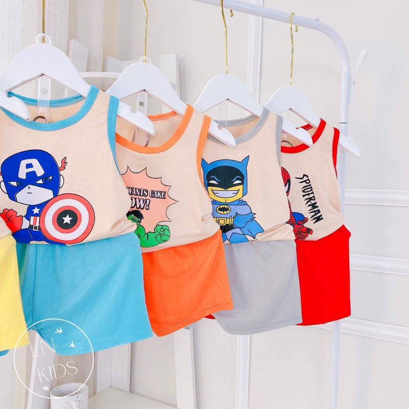 Bộ 3 lỗ thun lạnh túi ZIP cho bé trai K36