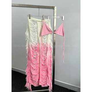 SET LEN QUẦN TUA RUA (OMBER HỒNG)- S379H