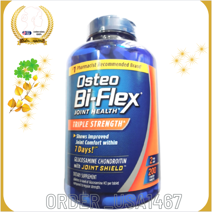 Viên uống Osteo Bi Flex ,Hỗ trợ xương khớp Của Mỹ 200 viên(mẫu mới)