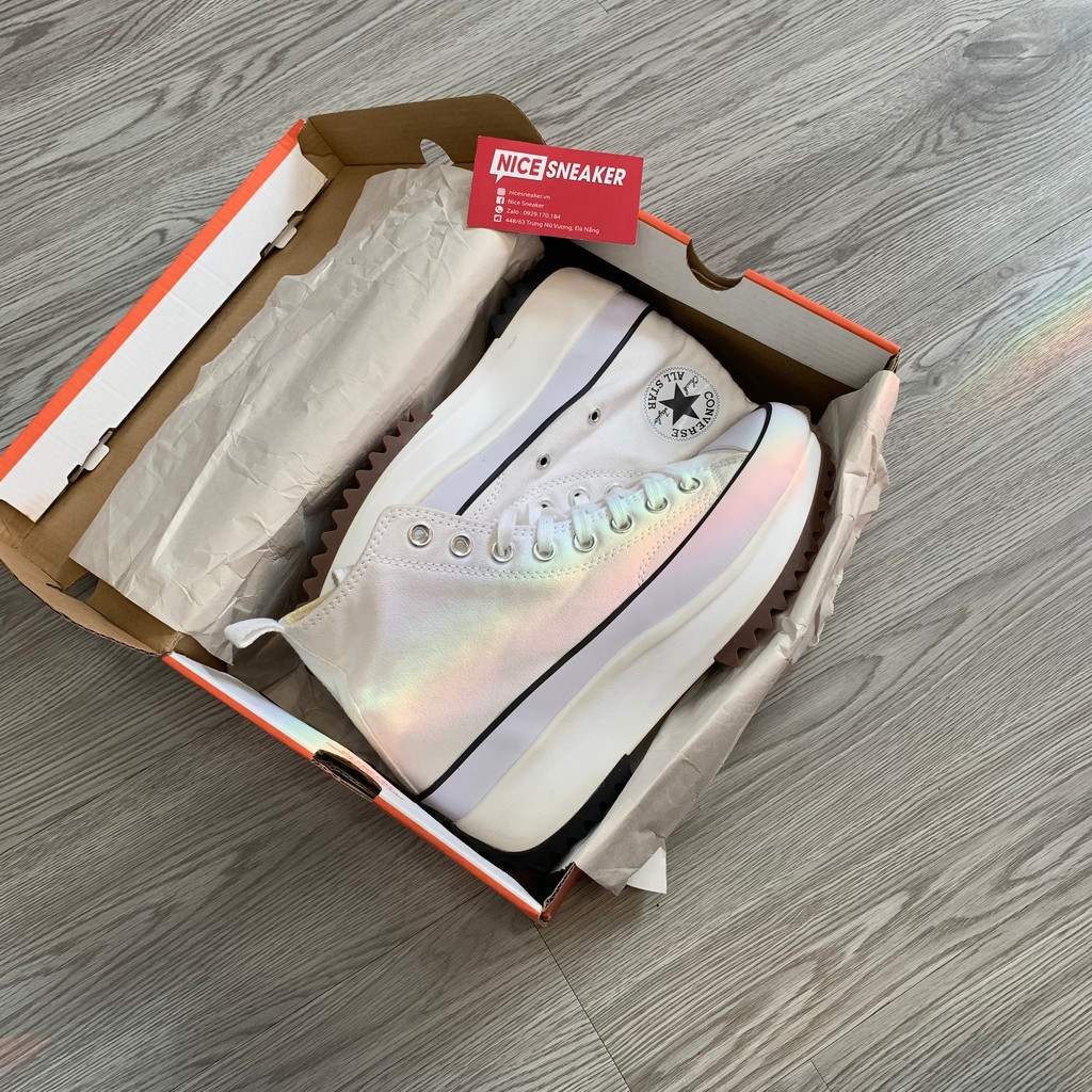Giày Converse Run Star Hike White, Giày Sneaker Run Trắng Full Box  - NICE SNEAKER | Chất lượng siêu cấp.