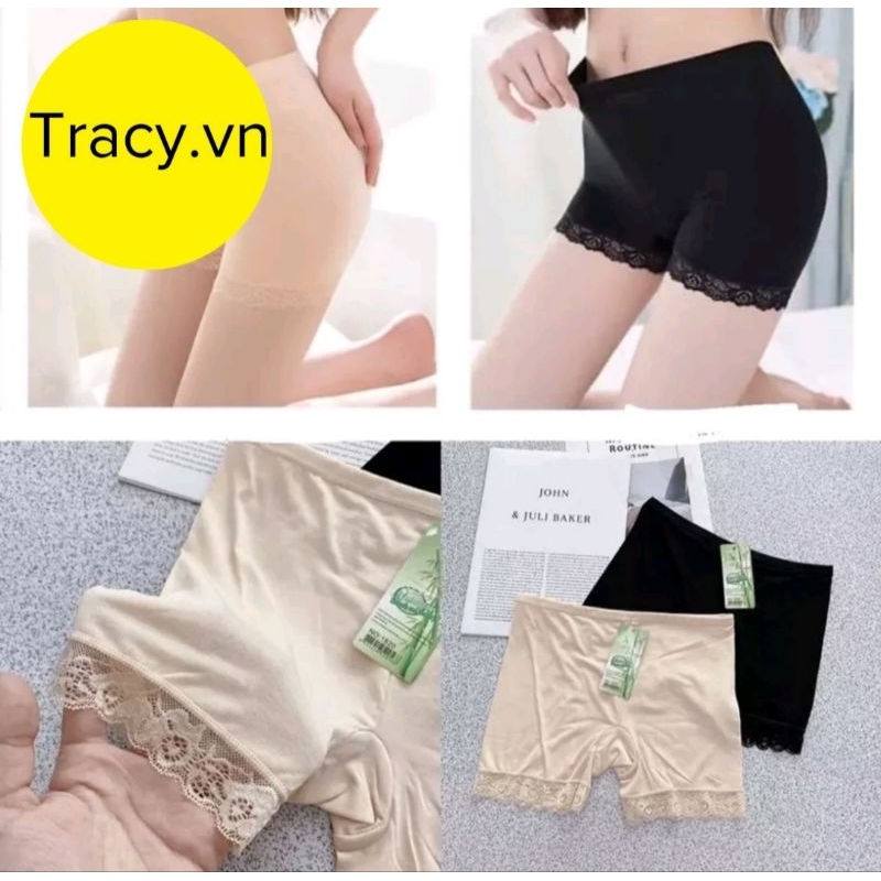 Quần Mặc Trong Váy Phối Viền Ren ,Co Giãn Thoải Mái
