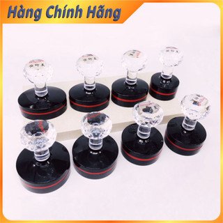 Dấu flash tròn in ly trà sữa in tem