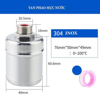 Van phao cơ chống tràn tự động phao cơ thông minh thế hệ mới 21mm chống tràn
