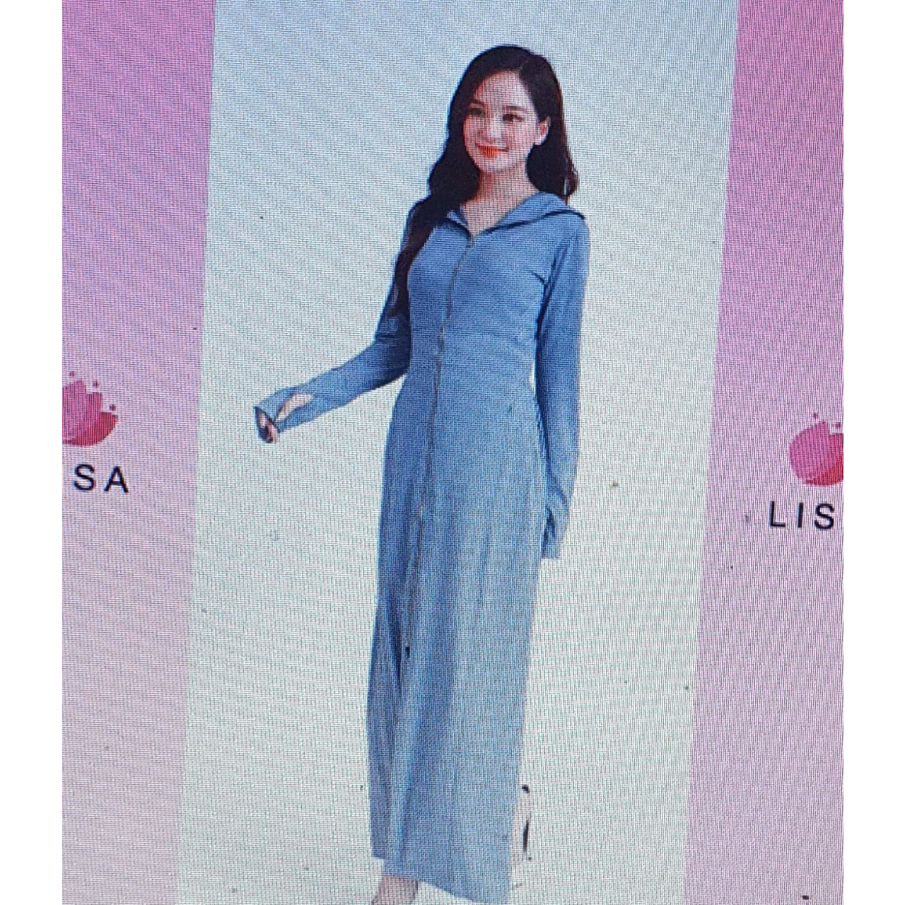 Áo chống nắng nữ toàn thân 2 lớp dáng dài, váy chống nắng áo choàng liền thân vải thông hơi làm mát cao cấp