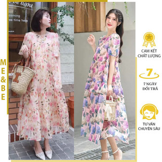 Đầm bầu công sở hàng thiết kế dáng suông dài - đầm bầu mùa hè phong cách tiểu thư cực xinh mặc đi làm đi tiệc