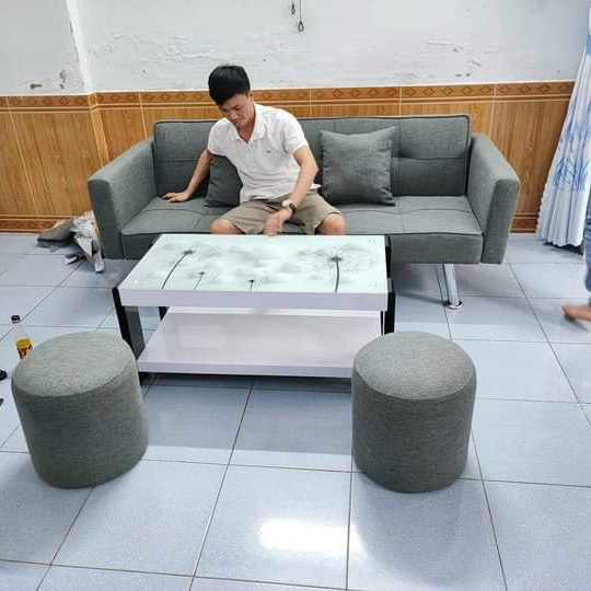 Bộ ghế làm việc bed 6 món đặt phòng tiếp khách siêu sang, sofa giường nằm Xám bố hàng hiệu - Bảo Hành 12 tháng | BigBuy360 - bigbuy360.vn