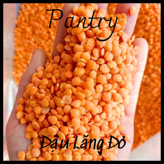 Đậu lăng đỏ red lentil hữu cơ organic làm sữa hạt, ăn dặm,làm bột đậu lăng