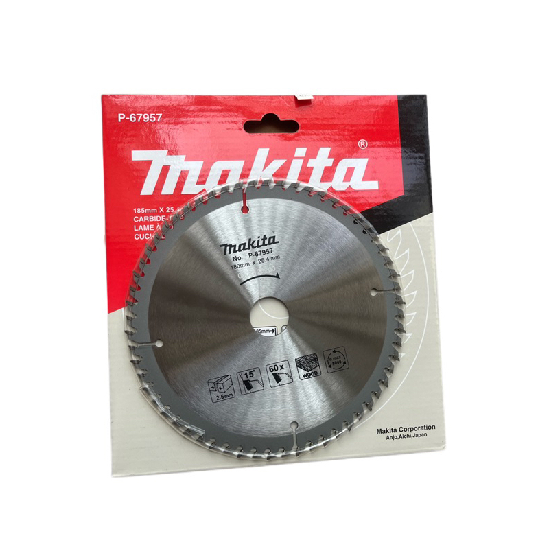 Lưỡi cắt gỗ makita 185mm 60 răng hàng xịn