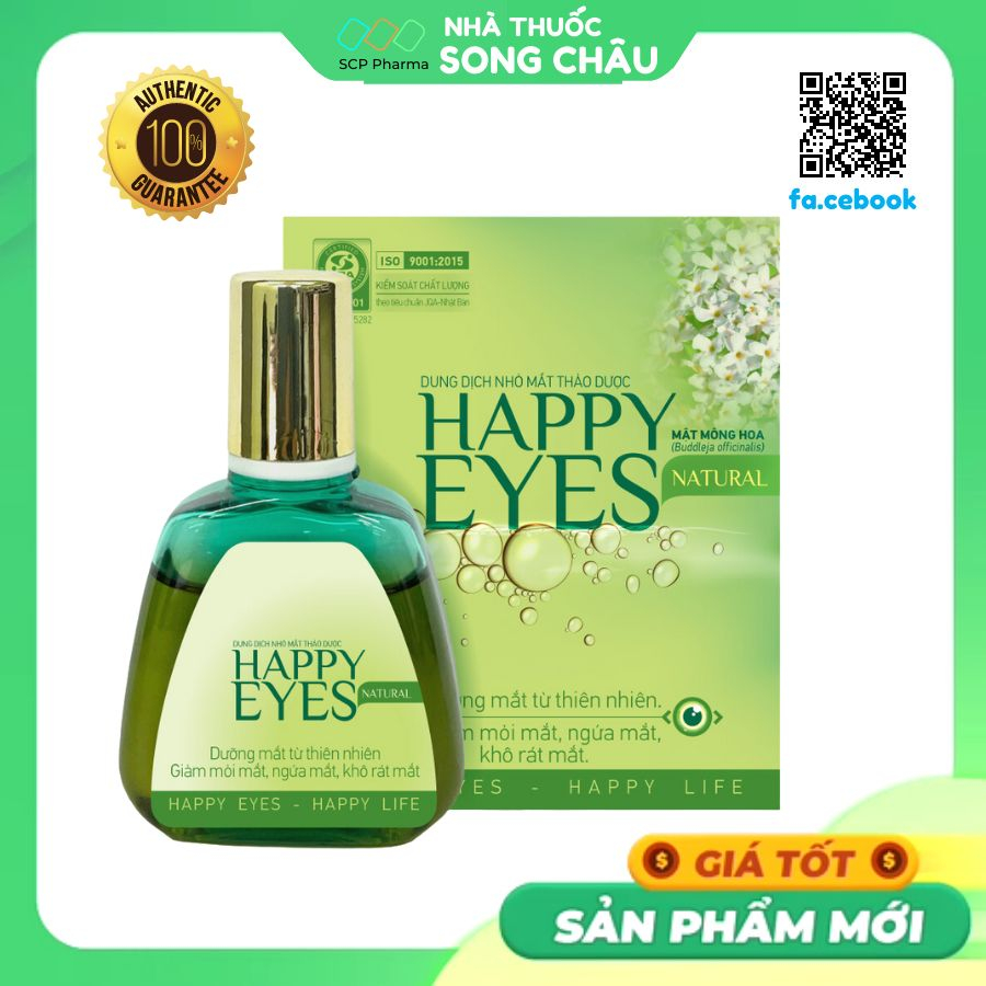 [Chính Hãng] Nhỏ mắt thảo dược dưỡng mắt Happy Eyes Dược Khoa