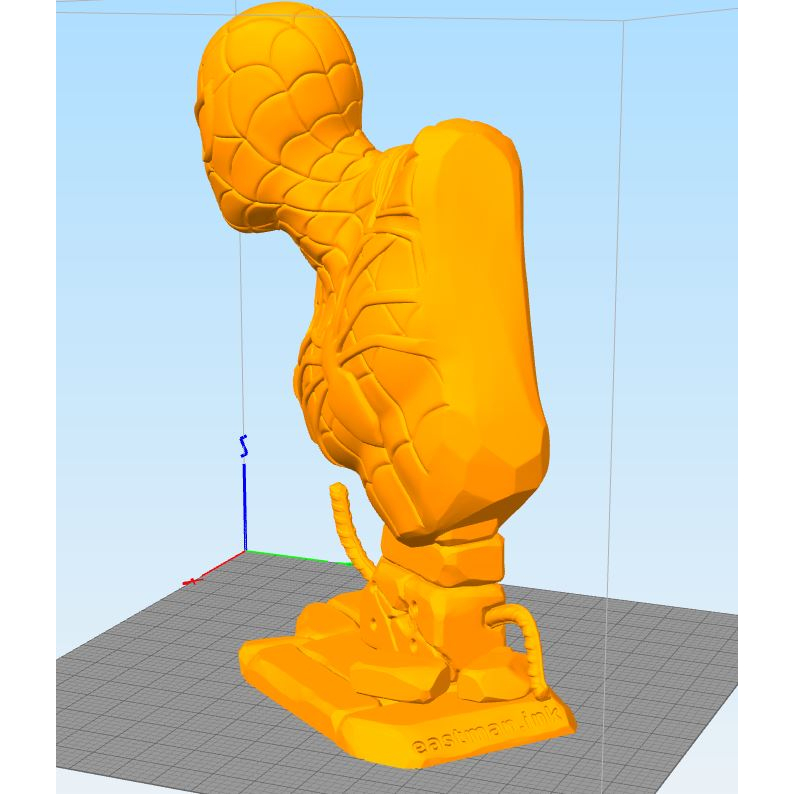 File in 3D spider man, sản phẩm như hình, kích thước tùy chỉnh lớn nhỏ tặng kèm file đế siêu đẹp.