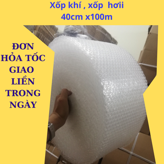 Cuộn Bong Bóng Khí - Màng xốp hơi - Xốp nổ - gói hàng bọc hàng 0,4x100m