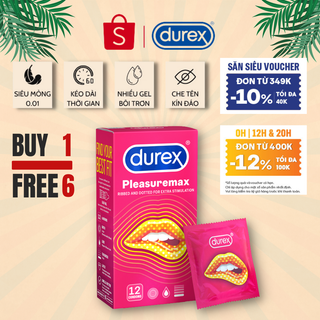 Bao cao su Durex Pleasuremax 12 bao