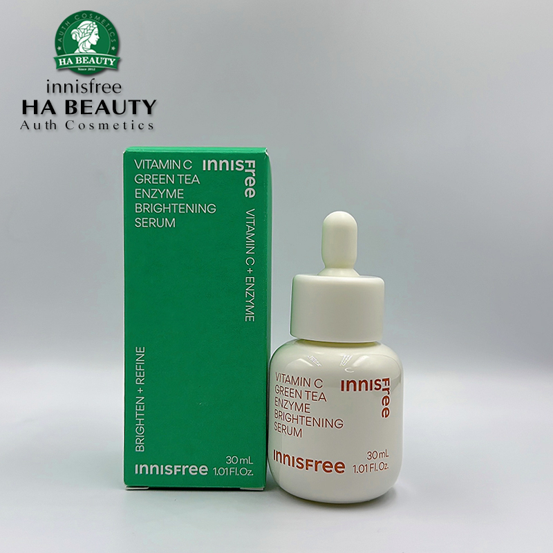 Tinh chất dưỡng Trắng làm sáng da gấp 4 lần innisfree Vita C Green Tea Enzyme Brightening Serum 30ml