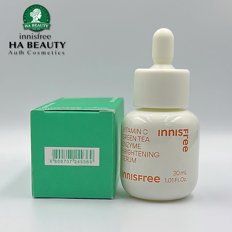 Tinh chất dưỡng Trắng làm sáng da gấp 4 lần innisfree Vita C Green Tea Enzyme Brightening Serum 30ml