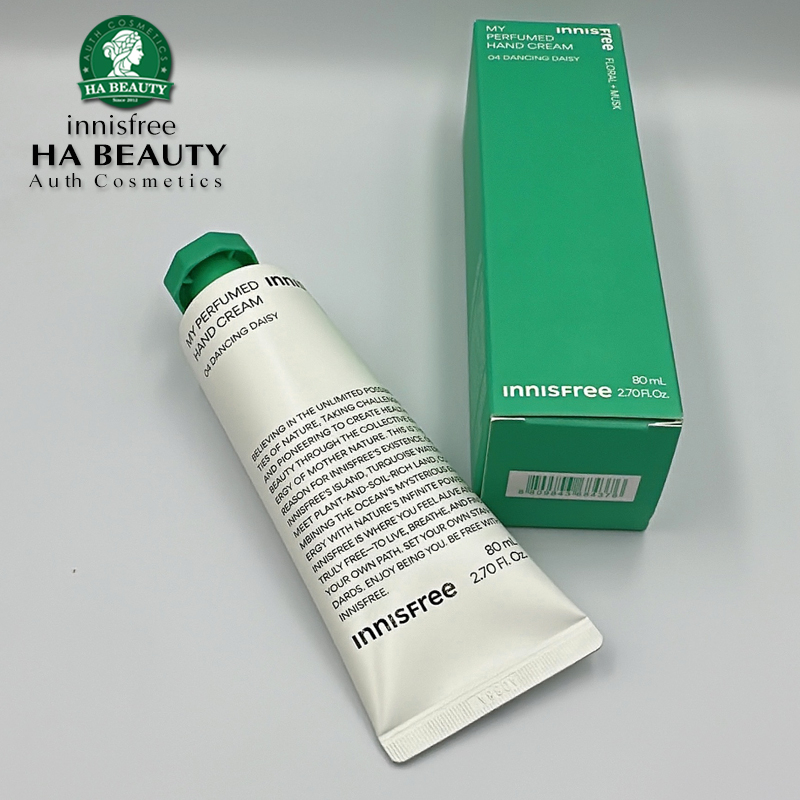 Kem dưỡng da tay Mềm mịn da tay Thơm dễ chịu innisfree MY PERFUME HAND CREAM 06 BLUSH ROSE 80ml