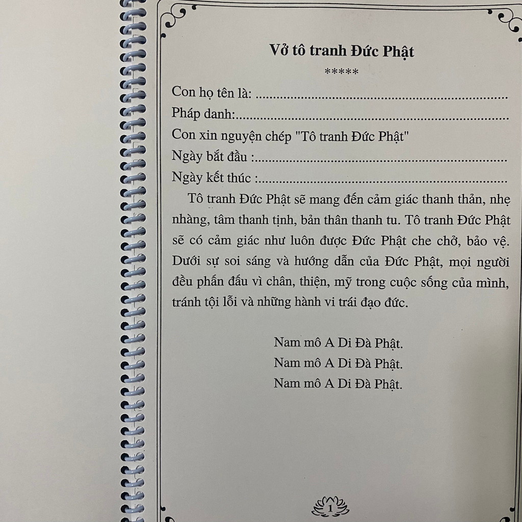 BỘ TÔ KINH PHẬT_BỘ TRANH TÔ ĐỨC PHẬT GIẤY CỨNG CAO CẤP BÌA LÒ XO