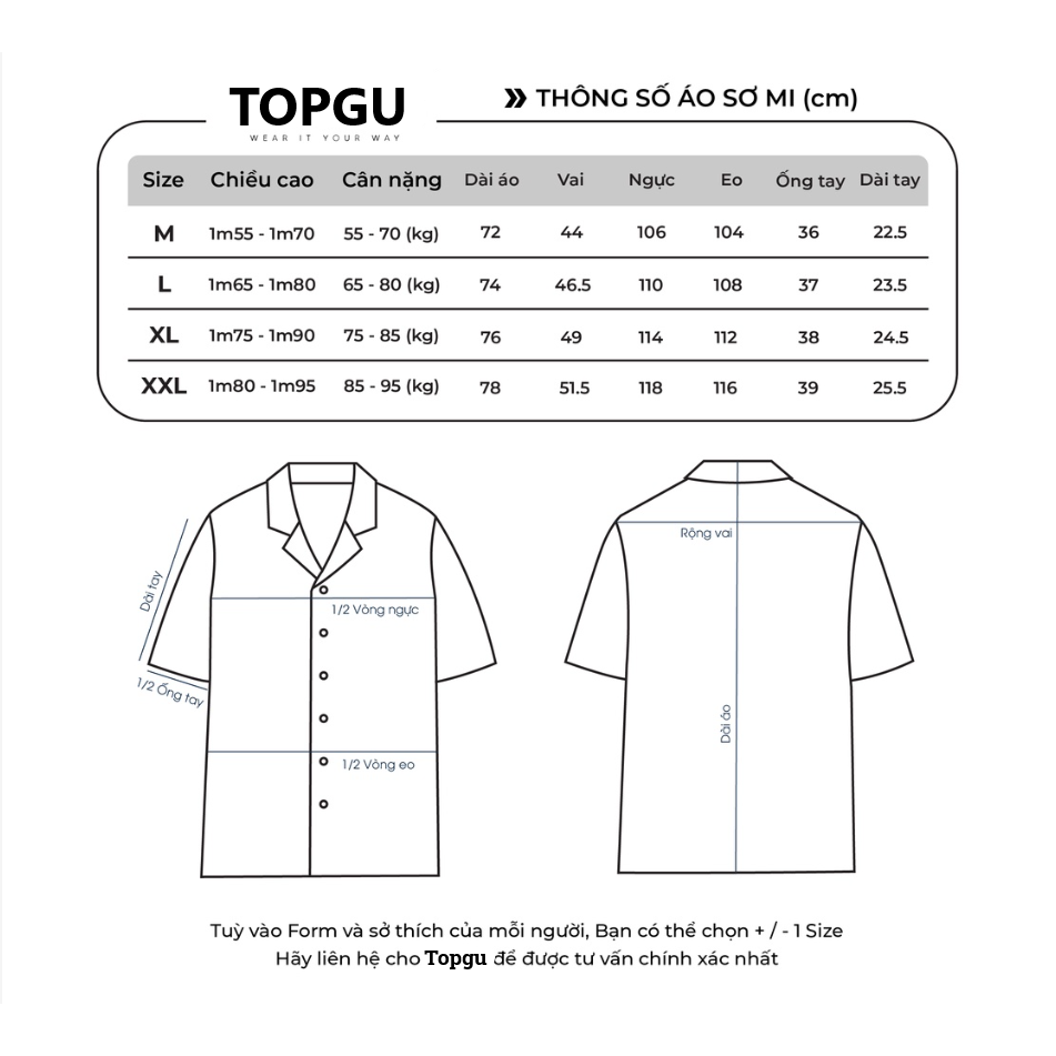 Áo sơ mi basic TOPGU vải Đũi Nhật thoáng mát, không nhăn, form regular