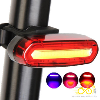 Đèn sau xe đạp - Đèn hậu xe đạp 2 màu 3 màu AQY 096 - Chính hãng AQY