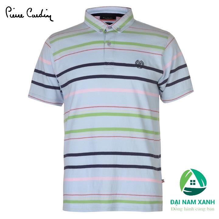 Áo thun Polo nam Pierre Cardin Stripe 4 size châu Âu (màu Sky)