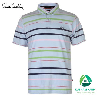 Áo thun Polo nam Pierre Cardin Stripe 4 size châu Âu (màu Sky)