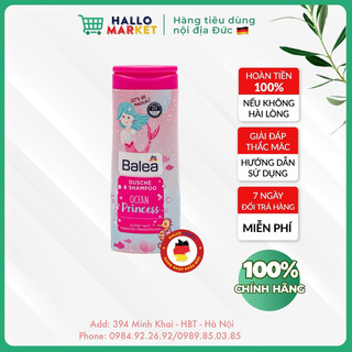 Sữa tắm & gội balea ocean princess cho bé gái - 300ml - hương kẹo dâu tây