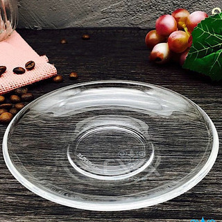 Bộ 6 đĩa thủy tinh kê cốc chén size 13cm UG 325