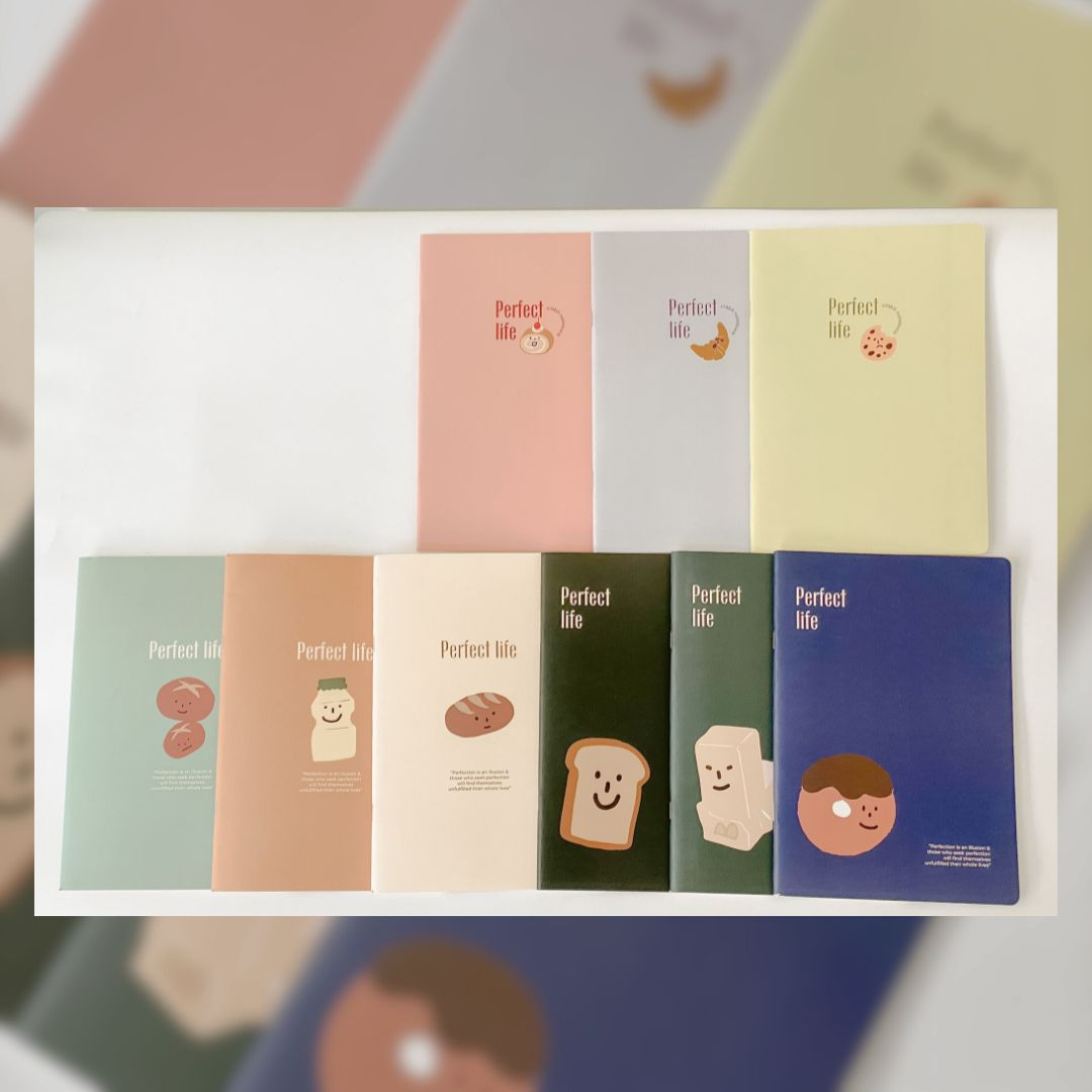 Vở kẻ ngang caro grid 80 120 trang ghi chép studygram Crabit Perfect Life