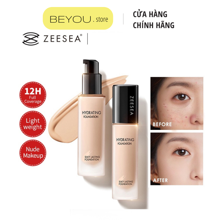 Kem Nền Zeesea Dạng Lỏng Che Phủ Tốt, Dưỡng Ẩm Làm Mịn Da, Độ Bền Màu Cao, Nhẹ Mặt Lâu Trôi, Kiềm Dầu 30ml