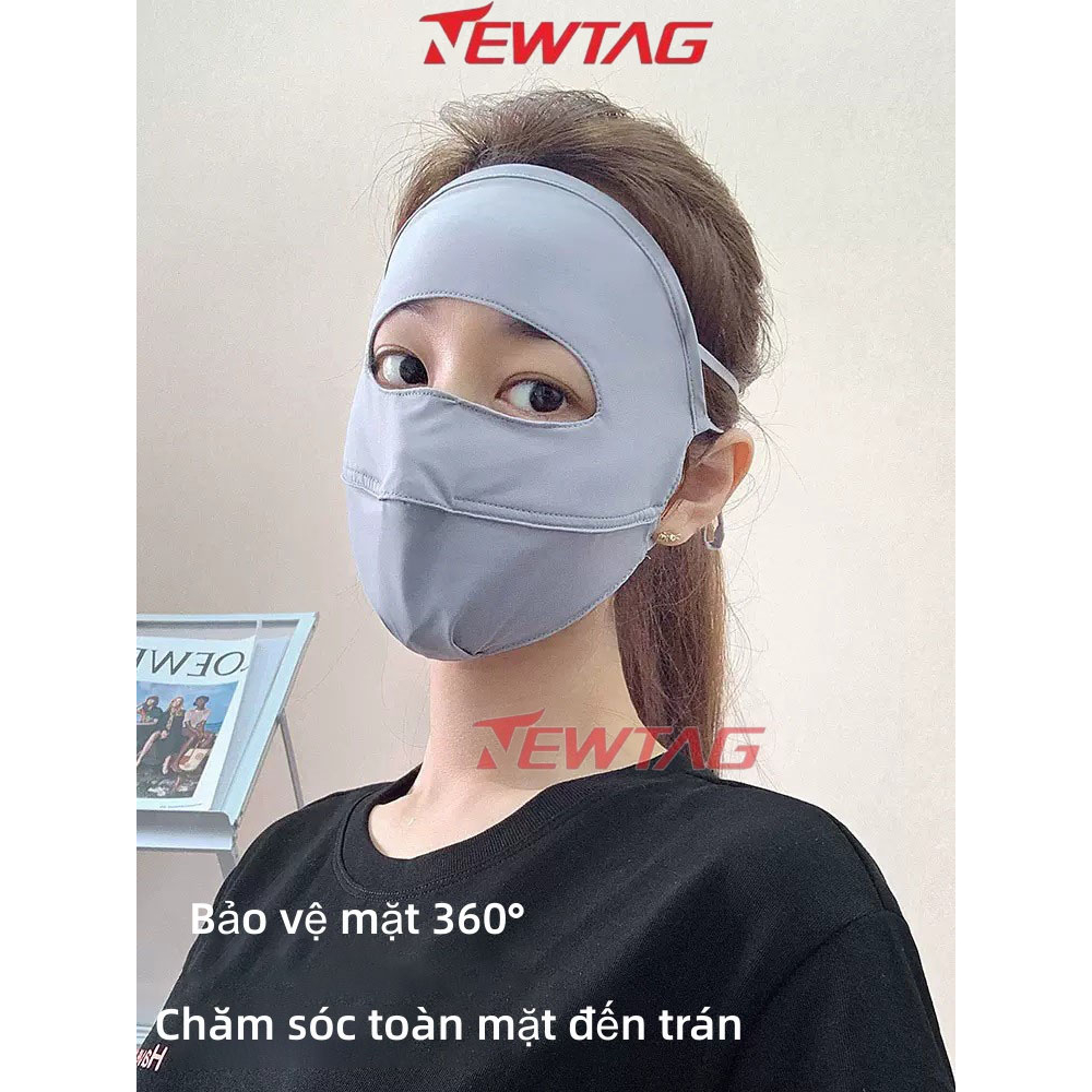 Khẩu trang toàn mặt chống 99% tia UV,Vòng đeo tai co giãn thoáng mát và thấm mồ hôi được nâng cấp để tạo sự thoải mái