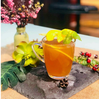 Cốc thủy tinh uống trà nóng kèm đĩa kê ug 343 340ml bộ 6 cái thái lan
