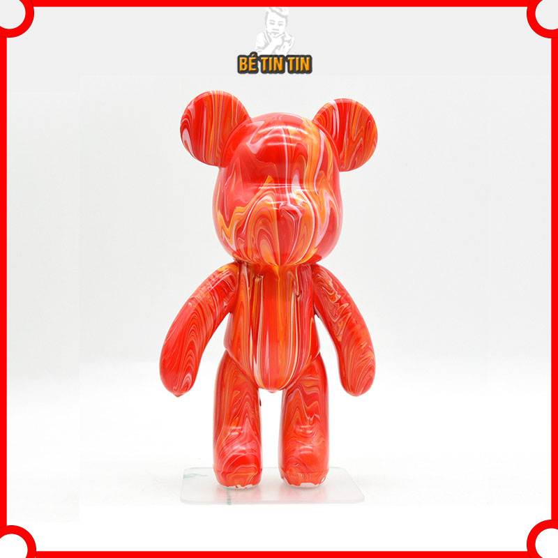 Set DIY đổ màu Acrylic pouring gấu bạo lực Bearbrick tự làm móc chìa khóa thủ công handmade quà tặng cho người yêu