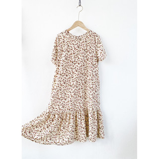 Váy Bầu Hoa Nhí Vải Lụa Mát - Size S/M/L/XL