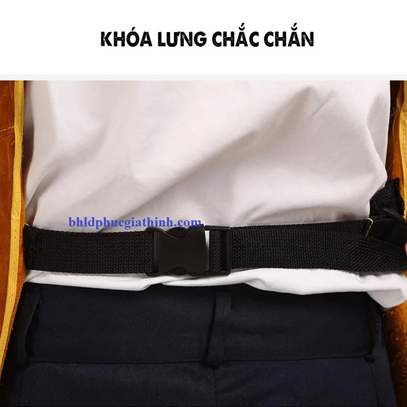 Áo da bò dùng cho thợ hàn, cơ khí