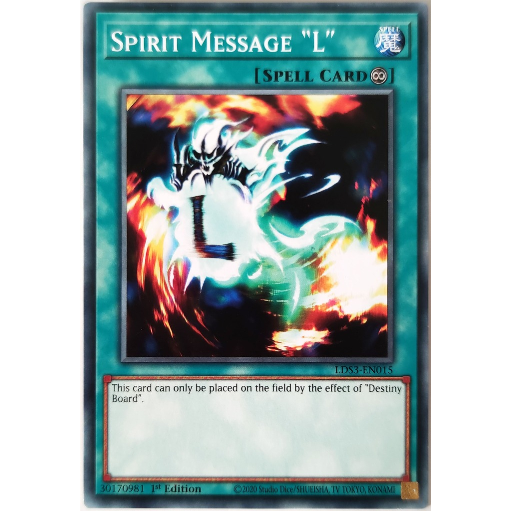 [Thẻ Yugioh] Spirit Message "L" |EN| Common