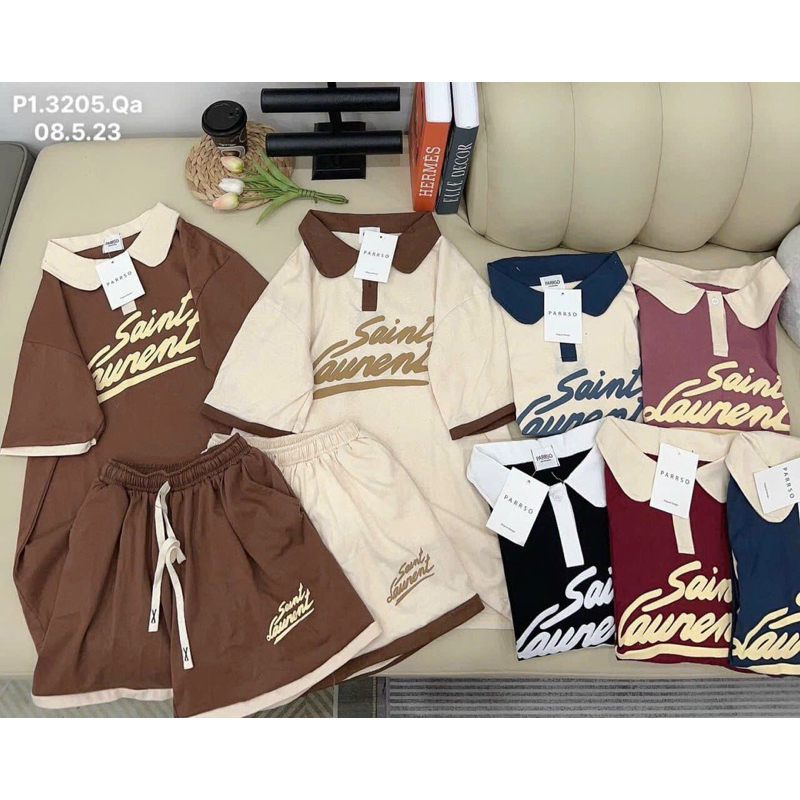 Set Bộ Thun Tici Áo Phông Tay Ngắn Chữ Hotreen + Quần Short Đùi