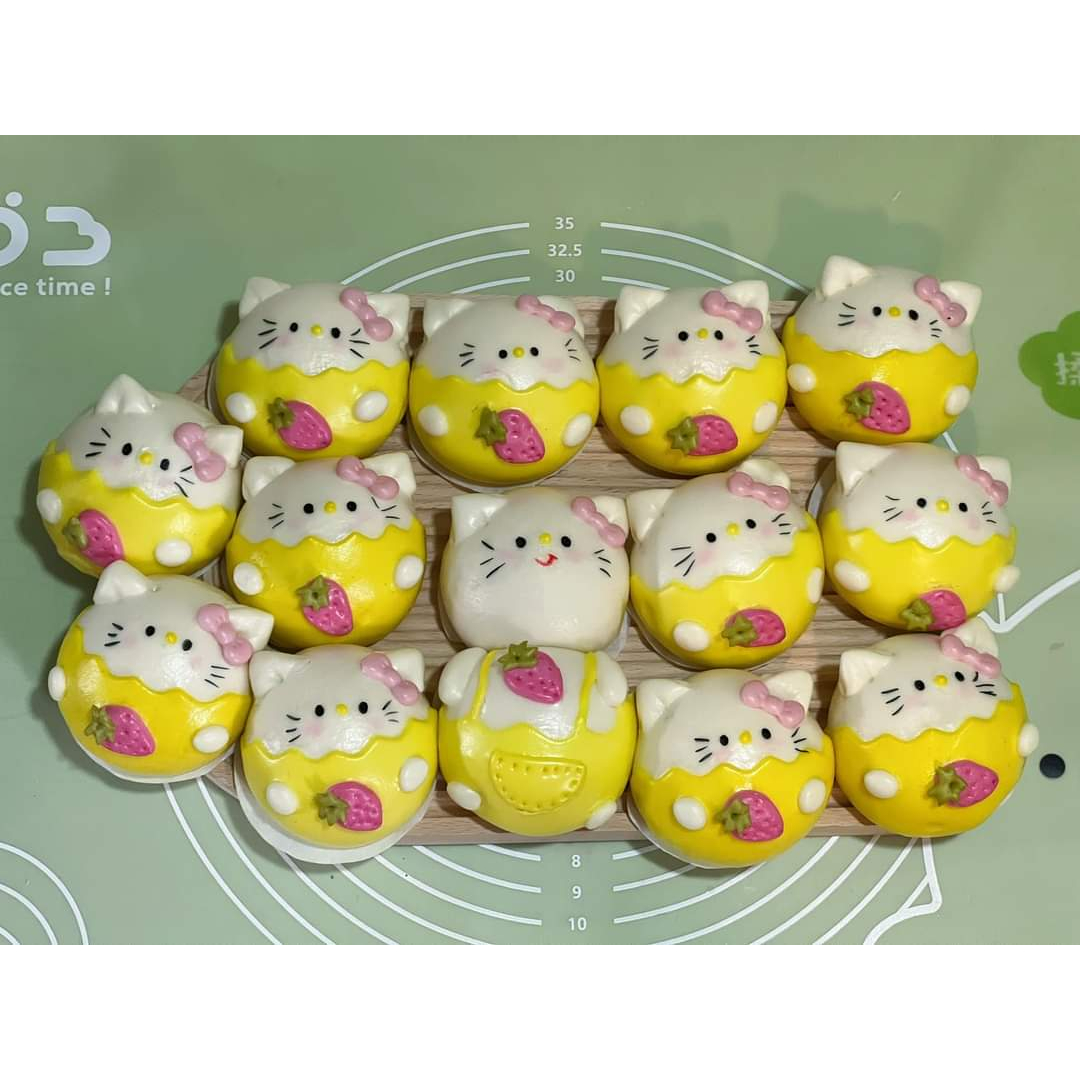 Bánh bao tạo hình các loại hình thú -  1 set 12 con nhỏ 1 con lớn